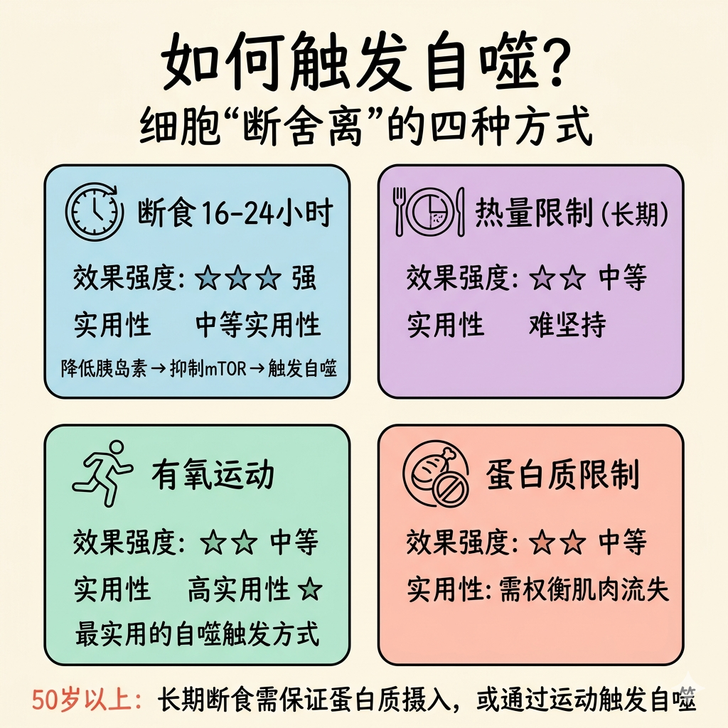 自噬的四种触发方式