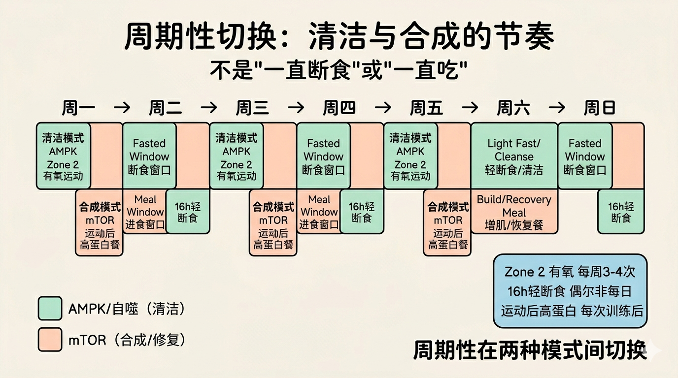 清洁-合成周期切换实践