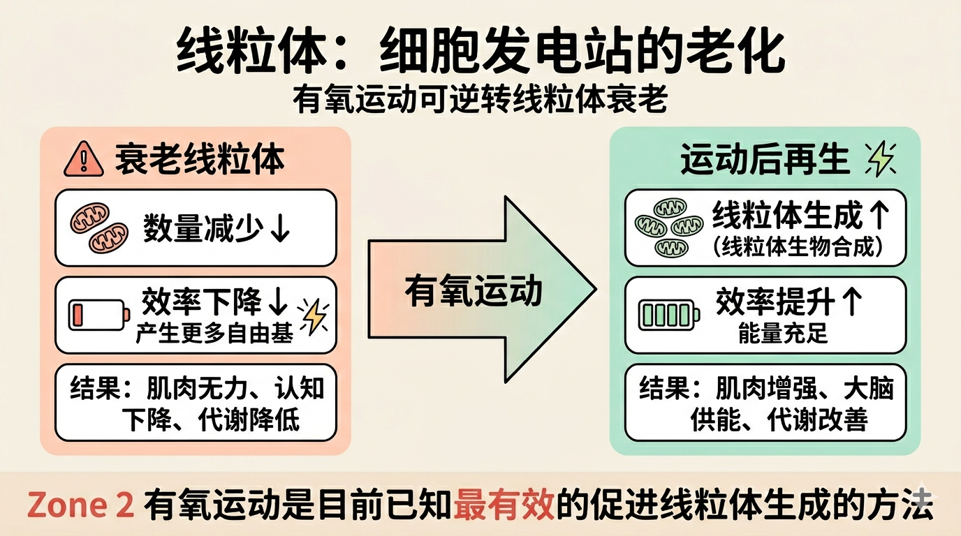 线粒体衰老与运动干预