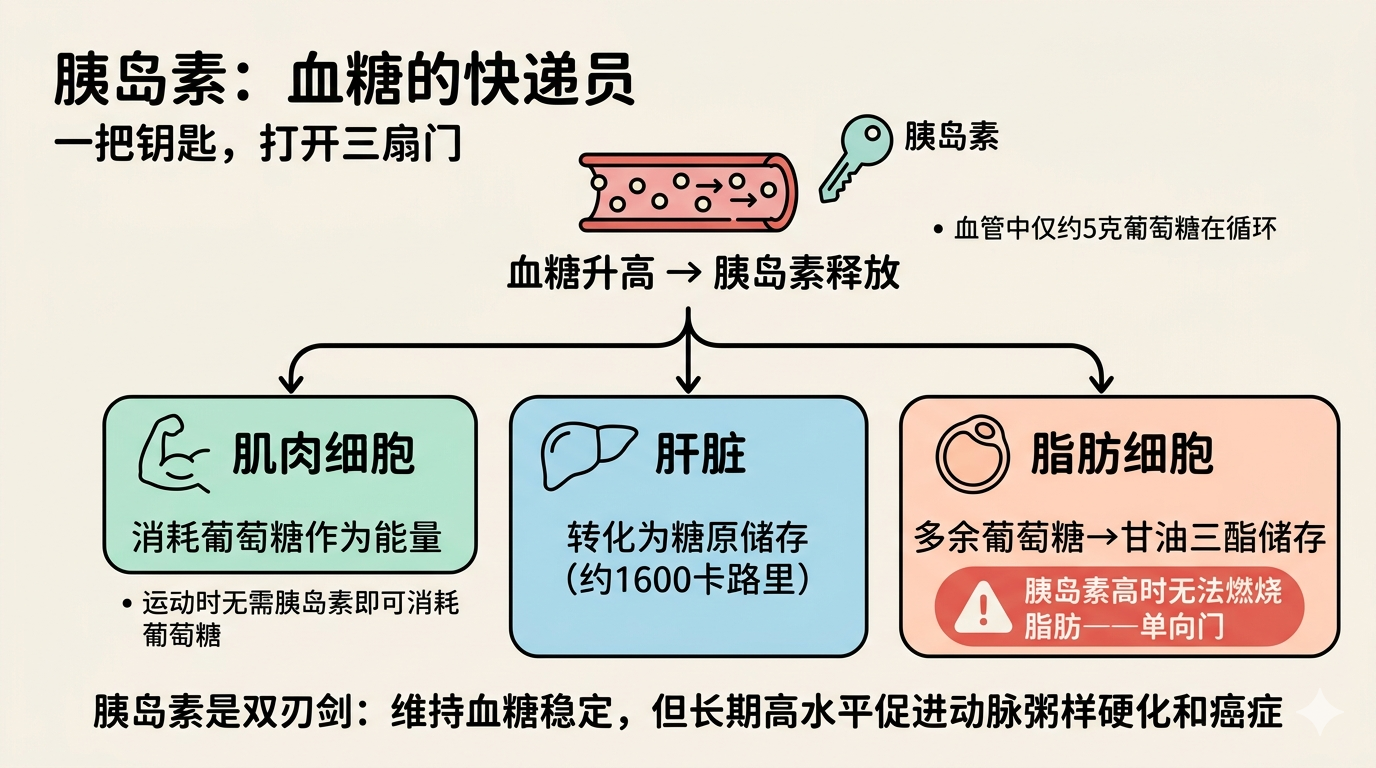 胰岛素如何将葡萄糖送入三类细胞