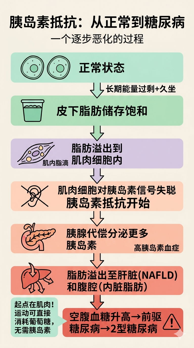 胰岛素抵抗：从正常到糖尿病
