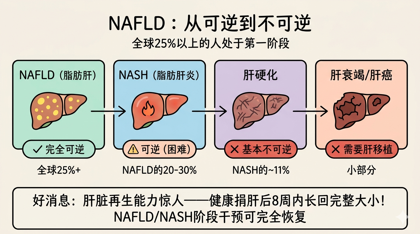 NAFLD：从可逆到不可逆