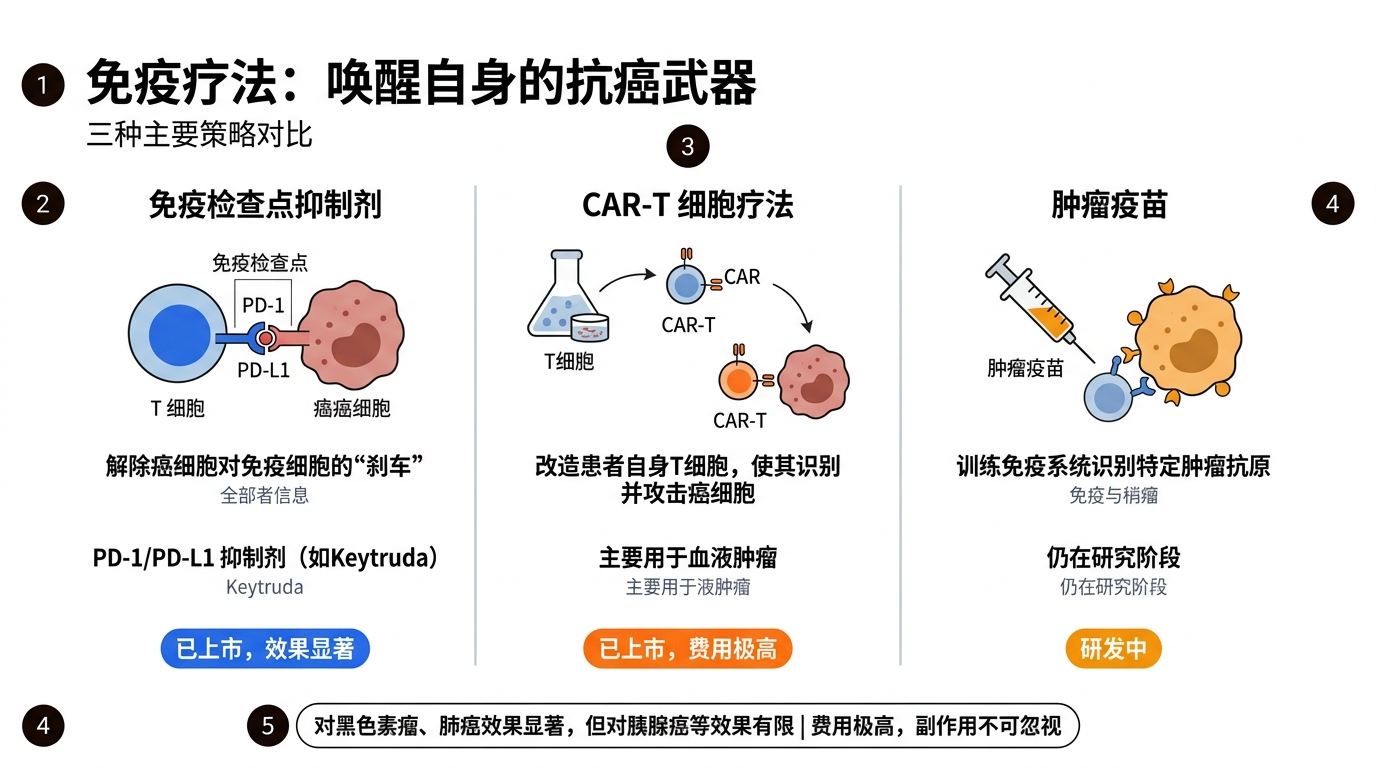 免疫疗法：唤醒自身的抗癌武器