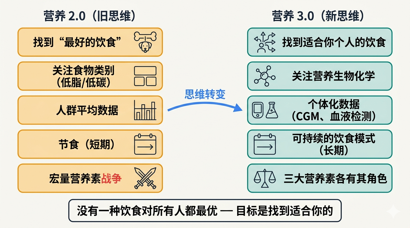 营养2.0 vs 营养3.0 思维转变